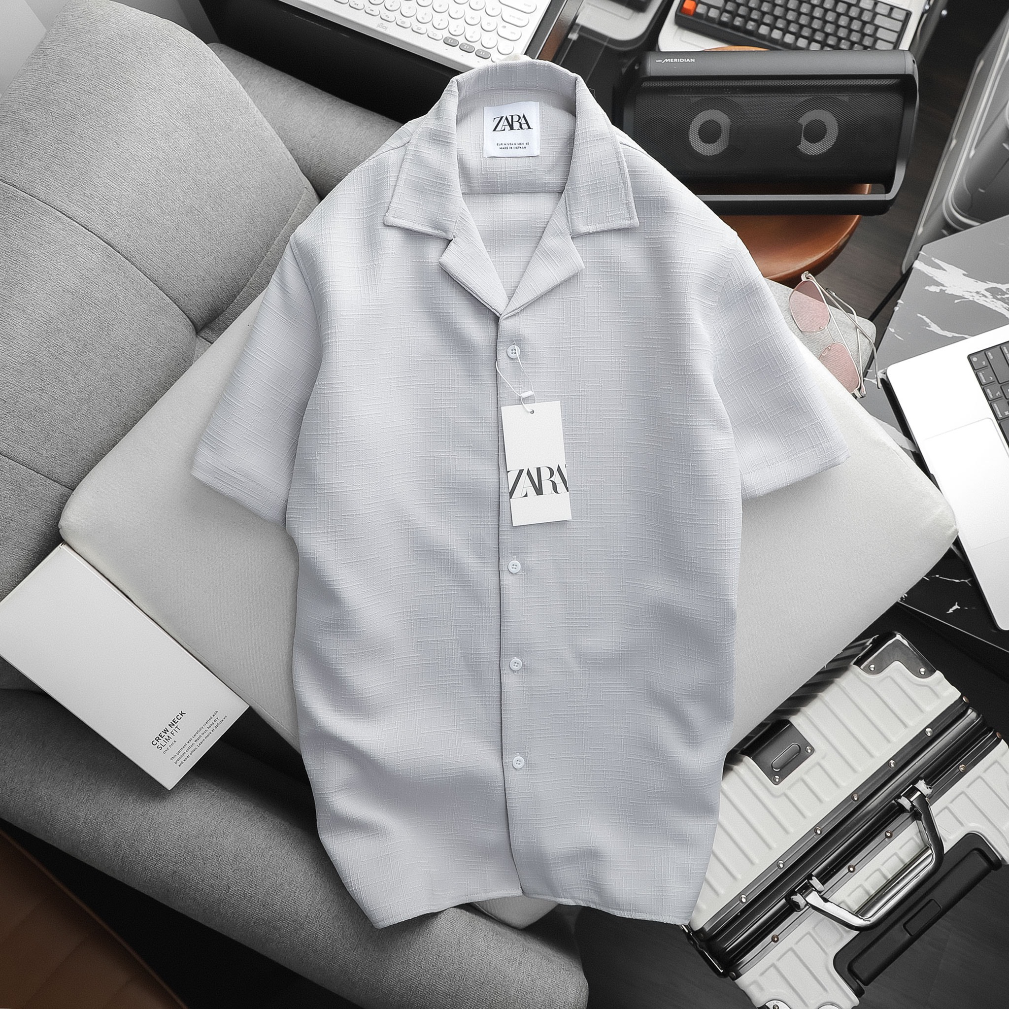 ÁO SƠ MI ZARA NỮ HỌA TIẾT HOA MÀU XANH 9502283 #42 ÁO SƠ MI ZARA NỮ HỌA TIẾT HOA MÀU XANH 9502283
